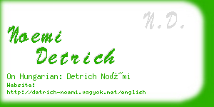 noemi detrich business card